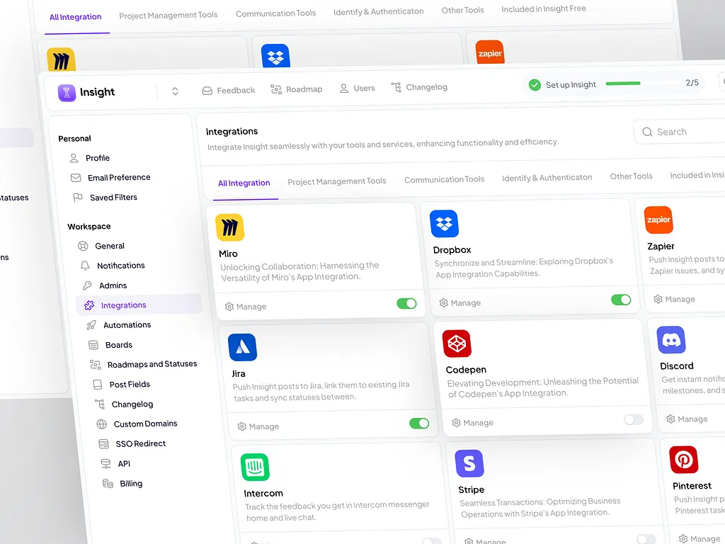Custom customer feedback and survey tools developed by Striders Tech